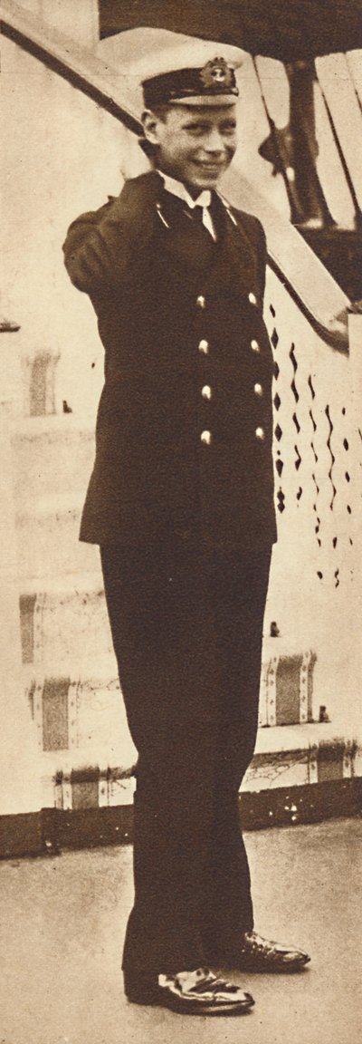 Cadetto navale Principe Alberto sullo Yacht Reale Victoria e Albert, 1912, 1937 da Unbekannt
