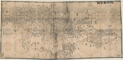 Mappa della Mongolia interna ed esterna da Unbekannt