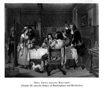 Nell Gwyn che vende ballate, XIX secolo da Unbekannt