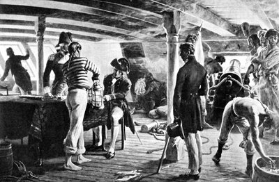 Nelson sigilla il suo messaggio storico a Copenaghen, 1801 da Unbekannt