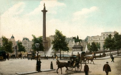 Colonna di Nelson e Trafalgar Square, Londra, 1906 da Unbekannt