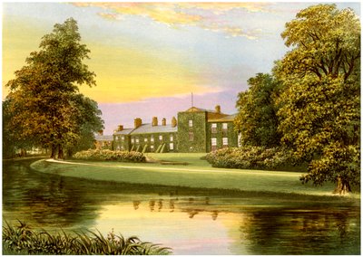 Netherhall, Cumbria, casa della famiglia Pocklington-Senhouse, c1880 da Unbekannt