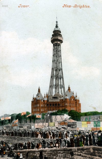 New Brighton Tower, Wallasey, Cheshire, c1898-c1921 da Unbekannt