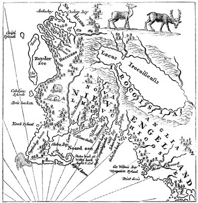 Nuova Inghilterra nel 1660 da Unbekannt