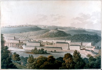 Mulini di New Lanark, Scozia, c1815 da Unbekannt