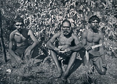 Aborigeni del Nuovo Galles del Sud - Re Billy e i suoi A.D.C., c. 1900 da Unbekannt
