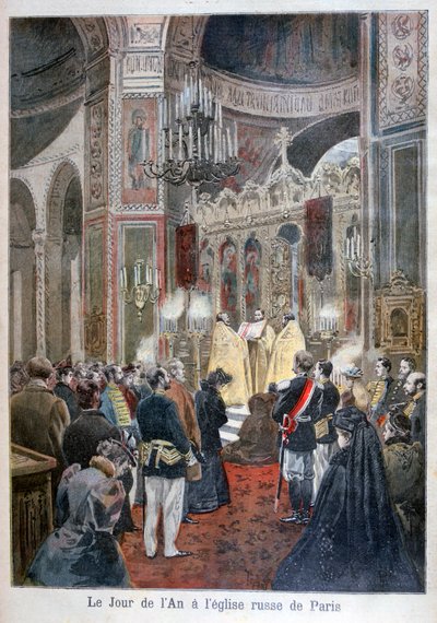 Capodanno alla chiesa russa di Parigi da Unbekannt