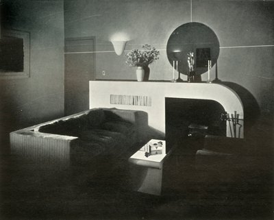 Attico di New York di Raymond Loewy, progettato da lui stesso - Camino, 1937 da Unbekannt