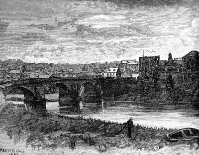Castello e ponte di Newport, Newport, Galles, 1900 da Unbekannt