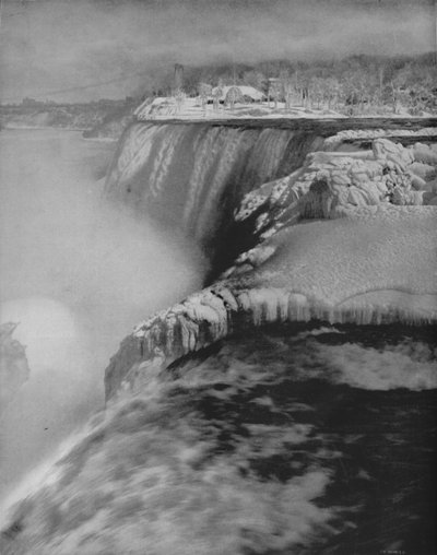 Niagara in inverno, 19° secolo da Unbekannt