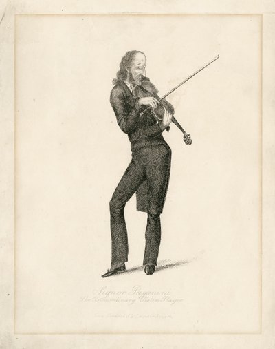 Niccolò Paganini - ritratto da Unbekannt