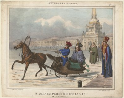 Nicola I di Russia in una slitta da Unbekannt