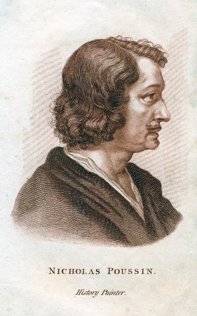 Nicolas Poussin, pittore classico francese, XIX secolo da Unbekannt
