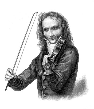 Niccolò Paganini, violinista, violista, chitarrista e compositore italiano del XIX secolo, 1900 da Unbekannt