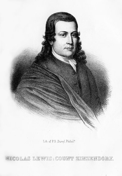 Nikolaus Ludwig von Zinzendorf, riformatore religioso e sociale tedesco da Unbekannt