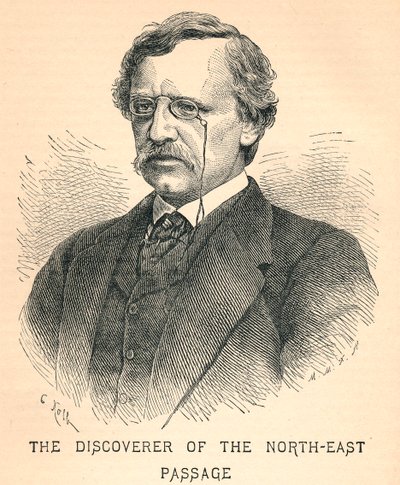 Nils Adolf Erik Nordenskiold, 1832-1901, esploratore artico, 1893 da Unbekannt