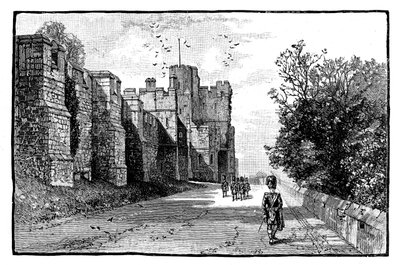 North Terrace e Wykeham Tower, Castello di Windsor, c1888 da Unbekannt