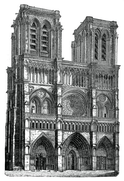Notre Dame, Parigi, 1870 da Unbekannt