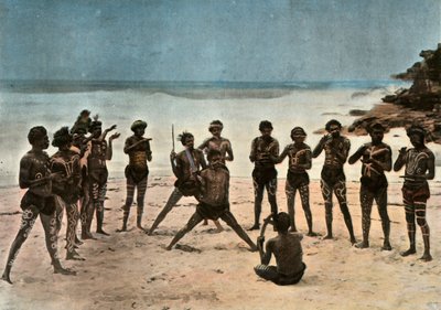 Nuova Guinea. Danza dei Papuasi variopinti da Unbekannt