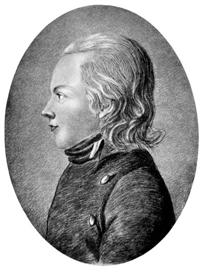 Novalis Friedrich von Hardenberg, poeta e romanziere romantico tedesco da Unbekannt