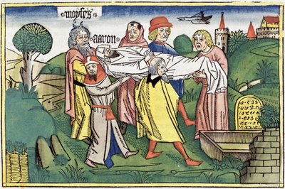 Numeri 20:22-29: la morte di Aronne da Unbekannt