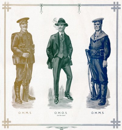 O.H.M.S, O.H.O.S. per conto proprio, O.H.M.S., 1916 da Unbekannt