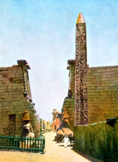 Obelisco al Tempio di Ramesse II, Luxor, Egitto, XX secolo da Unbekannt
