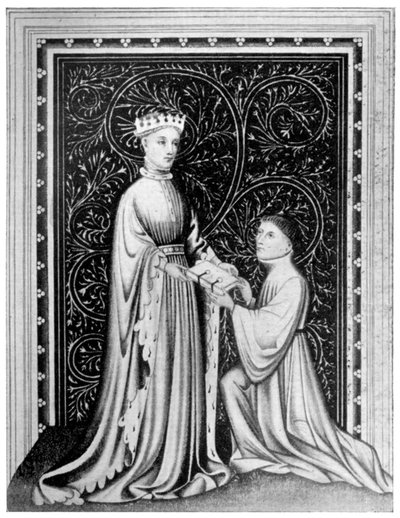 Occleve il poeta e Re Enrico V, c. 1410, 1910 da Unbekannt