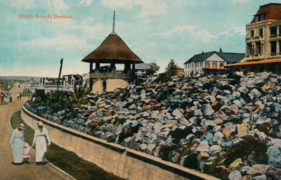 Spiaggia oceanica, Durban, c1914 da Unbekannt