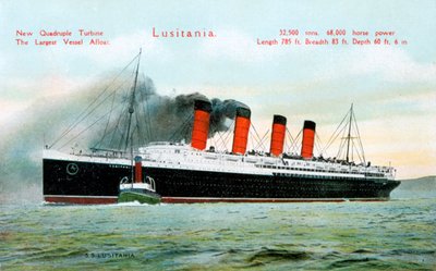 Transatlantico RMS Lusitania, XX secolo da Unbekannt