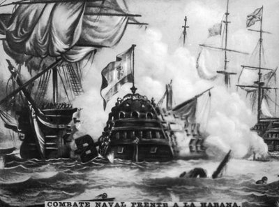 12 ottobre 1747, Battaglia navale, anni 1920 da Unbekannt