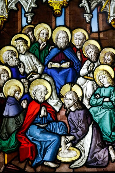 Museo Oeuvre Notre-Dame, Vetrata, Cristo che lava i piedi agli apostoli da Unbekannt