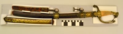 Spada e fodero da ufficiale di possibile origine francese appartenuti a William L. Clay Hickman e usati nella Guerra del 1812 da Unbekannt