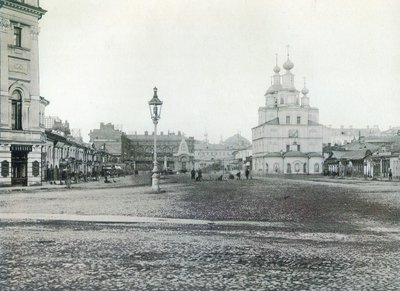 Okhotny Ryad Hunting Row, Mosca, Russia 1880s da Unbekannt