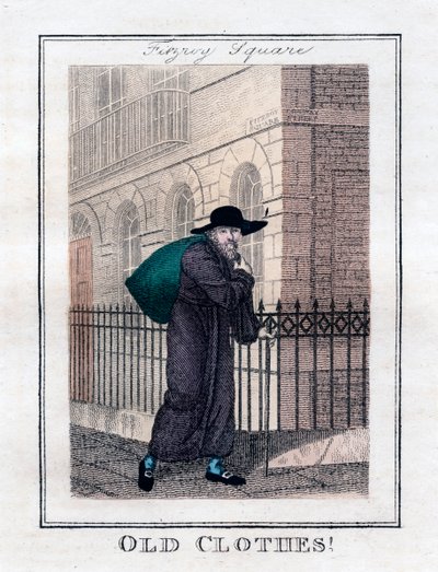 Vecchi vestiti!, Fitzroy Square, Londra, 1805 da Unbekannt