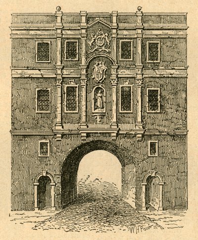 Vecchia Porta Lud, da una stampa pubblicata intorno al 1750, 1897 da Unbekannt