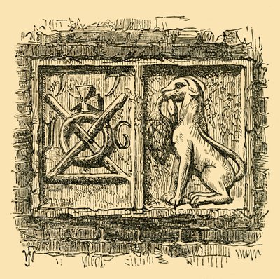 Vecchio segno del Cane e Anatra, c1878 da Unbekannt