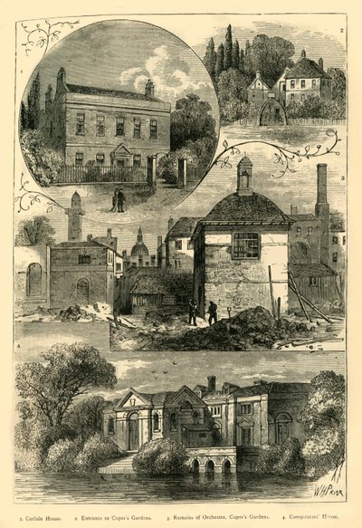 Vecchie vedute di Lambeth, c1878 da Unbekannt