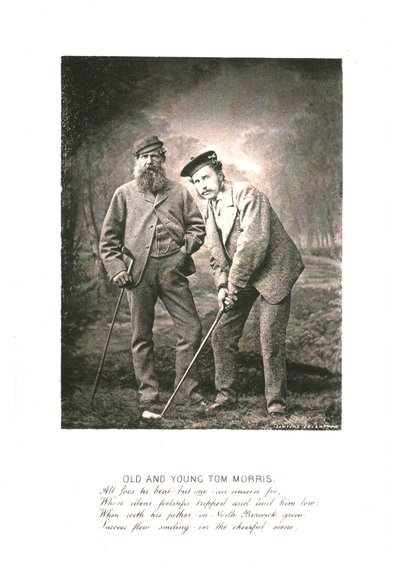 Vecchio e giovane Tom Morris, c1870 da Unbekannt