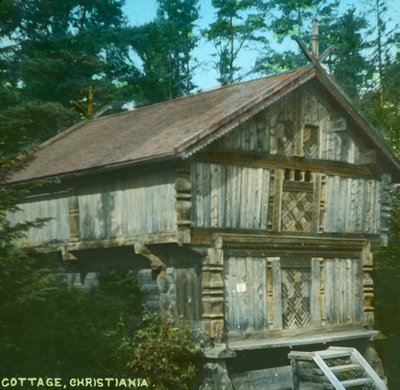 Vecchio cottage, Christiania, Oslo, Norvegia, fine XIX-inizio XX secolo da Unbekannt