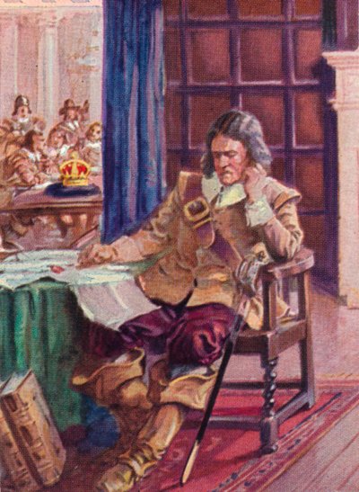 Oliver Cromwell 1599-1658 rifiuta la corona, 1937 da Unbekannt