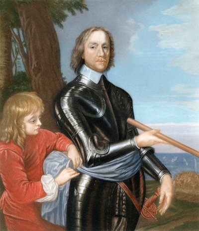 Oliver Cromwell, leader militare e politico inglese, 1649, 1899 da Unbekannt