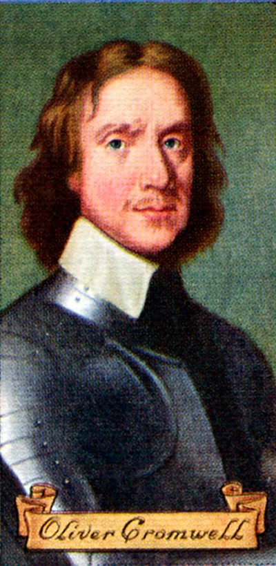 Oliver Cromwell, tratto da una serie di carte da sigarette da Unbekannt