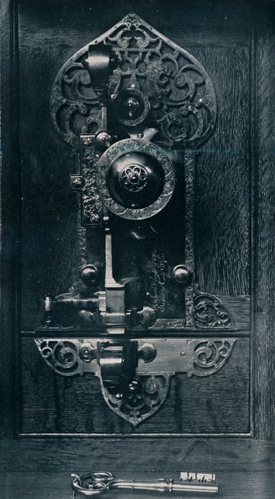 Serratura portatile in acciaio di Oliver Cromwell, XVII secolo, 1904 da Unbekannt