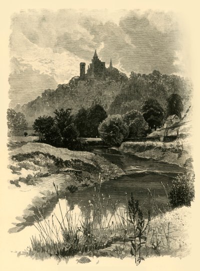 Sul Churnet, vicino alle Alton Towers, 1898 da Unbekannt