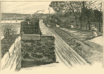 Sulle mura di Berwick, guardando attraverso il Tweed da Unbekannt