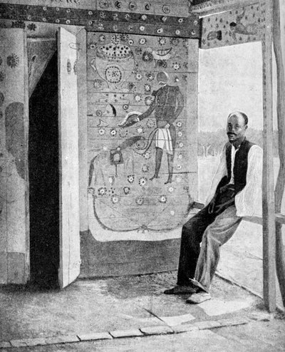 Sulla soglia di un tempio voodoo, Haiti, 1922 da Unbekannt