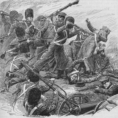Ancora una volta le guardie tornarono e con irresistibile energia li cacciarono fuori, 1902 da Unbekannt