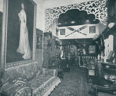 Una delle sale di ricevimento al Sandow Institute, c1898 da Unbekannt
