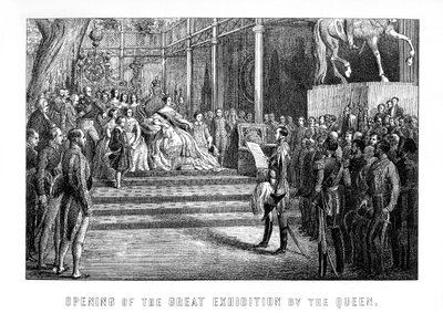 Apertura della Grande Esposizione da parte della Regina Vittoria, Hyde Park, Londra, 1 maggio 1851 da Unbekannt